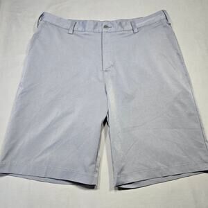 Adidas Dark Gray Shorts Classic Golf Chinos Flat Front Lightweight Men's Size 35